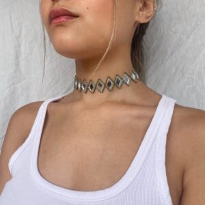 Choker Deliah simple plata
